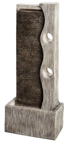 Dehner Polyresin-Gartenbrunnen Eclipse, solarfähig, ca. H100 cm
