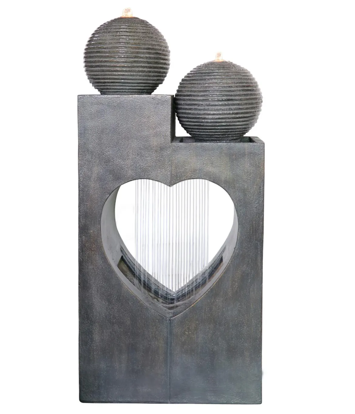Dehner Polyresin-Gartenbrunnen Amor, solarfähig, ca. H99 cm