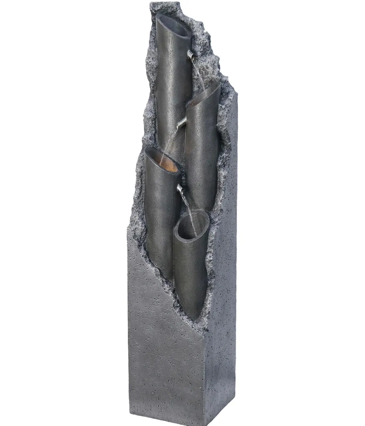 Dehner Polyresin-Gartenbrunnen Tubi, solarfähig, ca. H113 cm