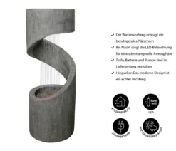 Dehner Polyresin-Gartenbrunnen Ronda, solarfähig, ca. H79,5 cm
