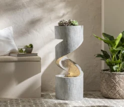 Dehner Polyresin-Gartenbrunnen Ronda, solarfähig, ca. H79,5 cm