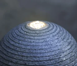 Dehner Polyresin-Gartenbrunnen Ying Yang, solarfähig, ca. H94 cm