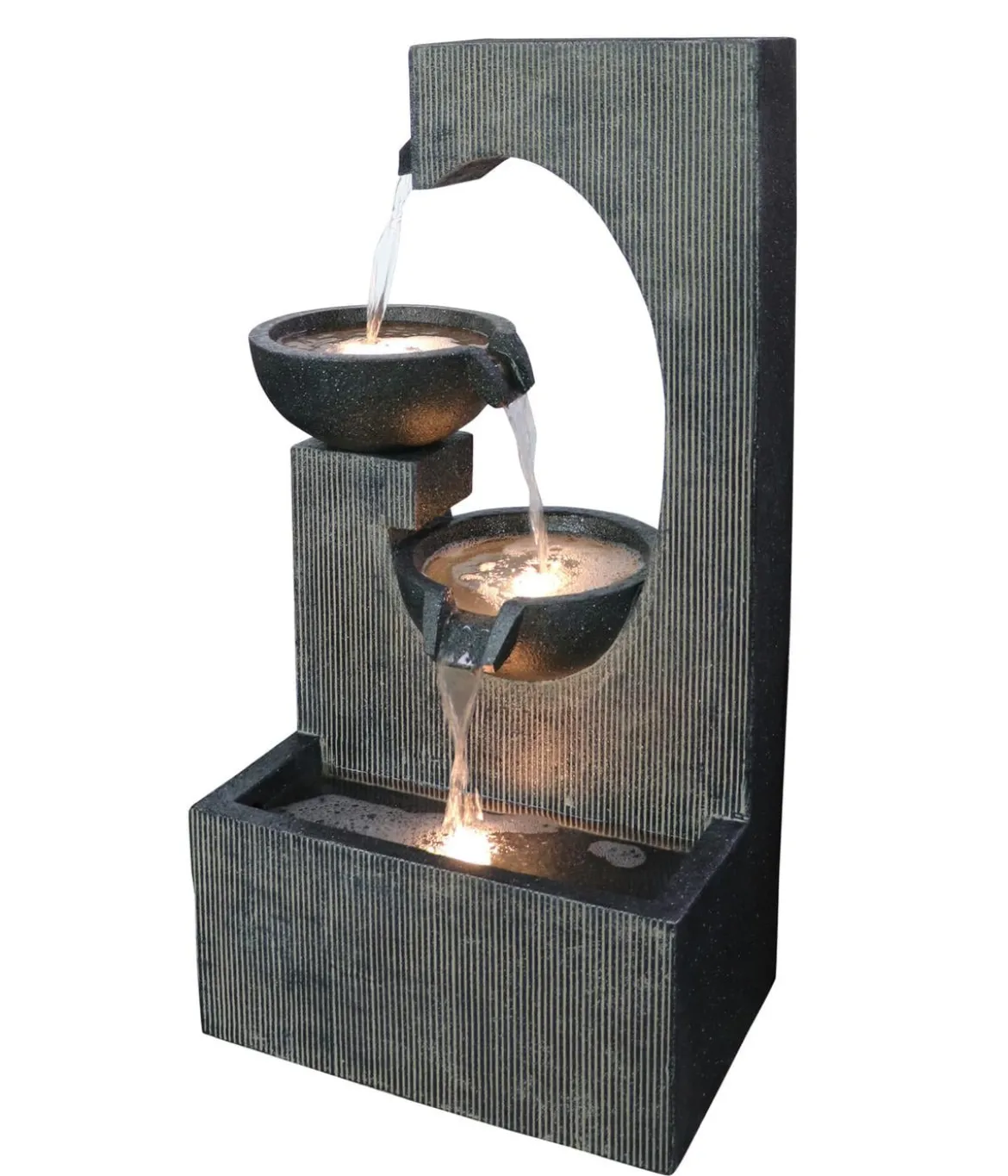 Dehner Polyresin-Gartenbrunnen Lorca, solarfähig, ca. H81 cm