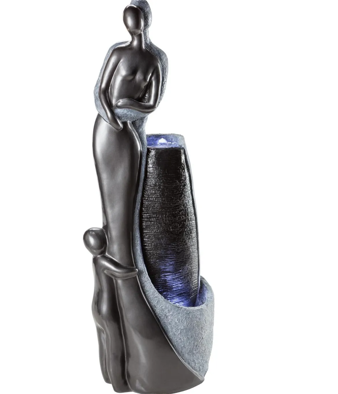 Dehner Polyresin-Gartenbrunnen Family, solarfähig, ca. H120 cm