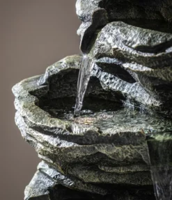 Dehner Polyresin-Gartenbrunnen Roccia, ca. H120 cm