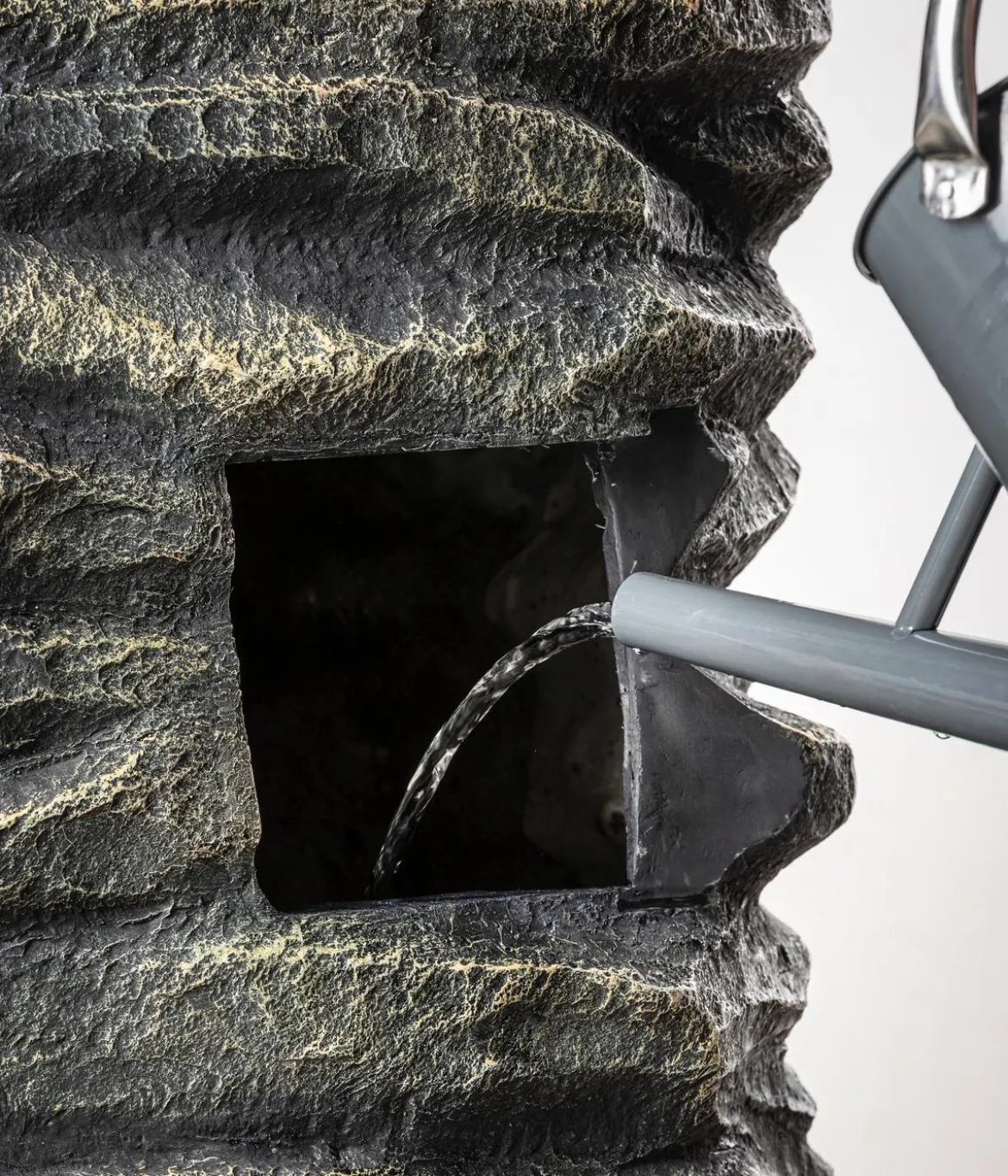 Dehner Polyresin-Gartenbrunnen Roccia, ca.H150 cm