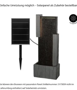 Dehner Polyresin-Gartenbrunnen Minerva, solarfähig, ca. H100 cm