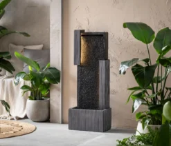 Dehner Polyresin-Gartenbrunnen Minerva, solarfähig, ca. H100 cm