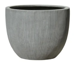 Dehner Polystone-Pflanztopf Banbury, rund, grau