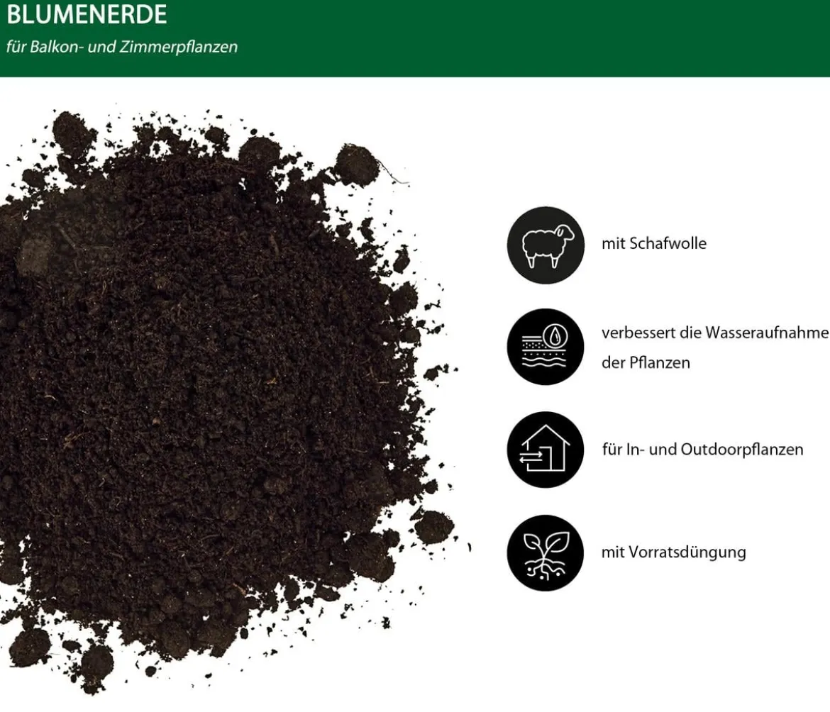 Dehner Premium Blumenerde, 120 x 20 Liter
