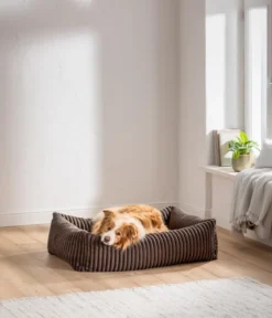 Dehner Premium Hundebett Doya, rechteckig, ca. B100/H25/T80 cm