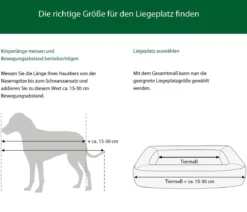Dehner Premium Hundebett Onega, rechteckig, ca. B80/H25/T60 cm