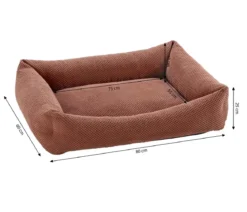 Dehner Premium Hundebett Onega, rechteckig, ca. B80/H25/T60 cm