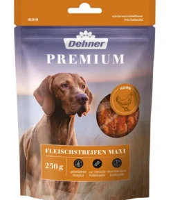 Dehner Premium Hundesnack Fleischstreifen Maxi, Huhn, 250 g