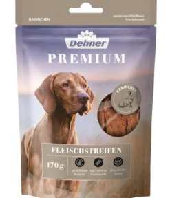 Dehner Premium Hundesnack Fleischstreifen Kaninchen, 170 g