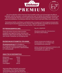 Dehner Premium Hundesnack Fleischstreifen, Rind, 170 g