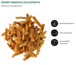 Dehner Premium Katzensnack Fleischstreifen, Hähnchen, 45 g