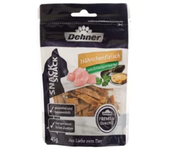 Dehner Premium Katzensnack Fleischstreifen, Hähnchen, 45 g