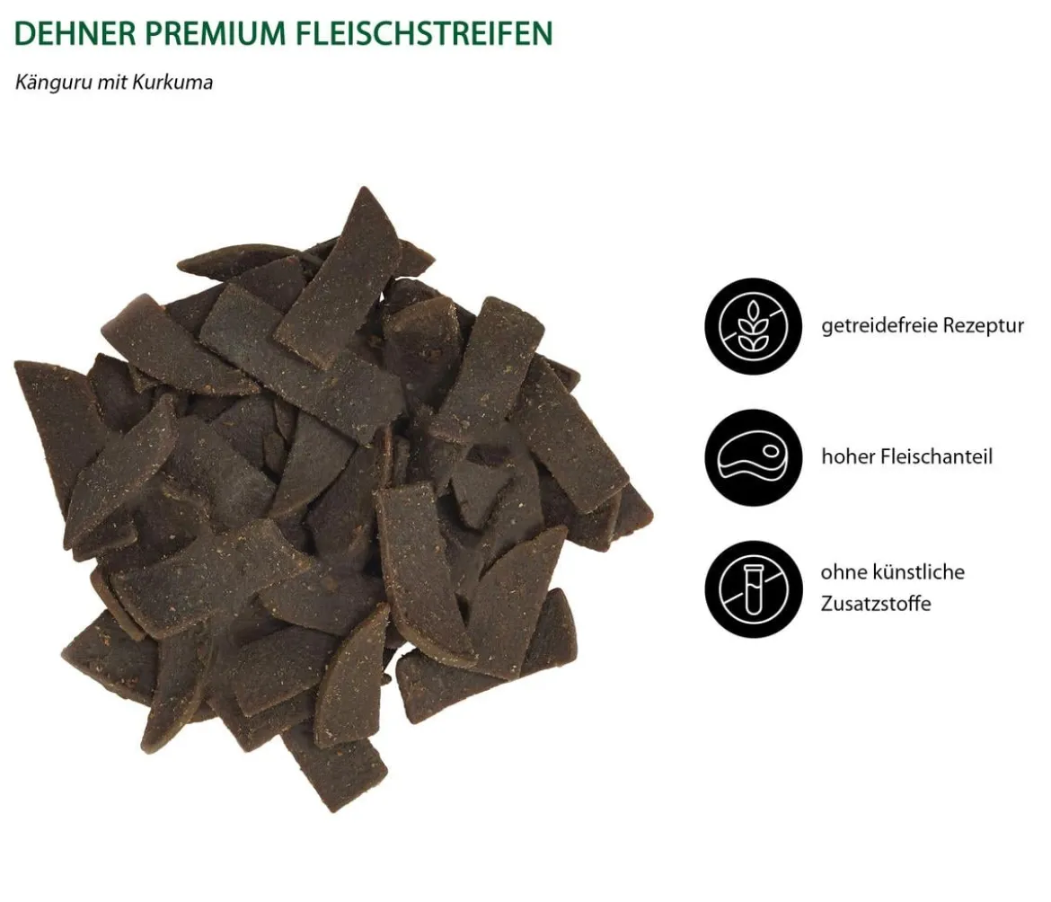 Dehner Premium Katzensnack Kängurufleisch mit Kurkuma, 45 g