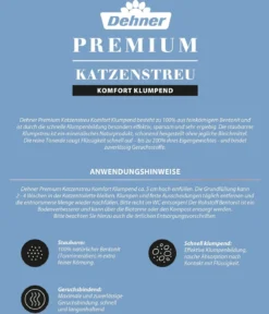 Dehner Premium Katzenstreu Komfort Klumpend, 10 l