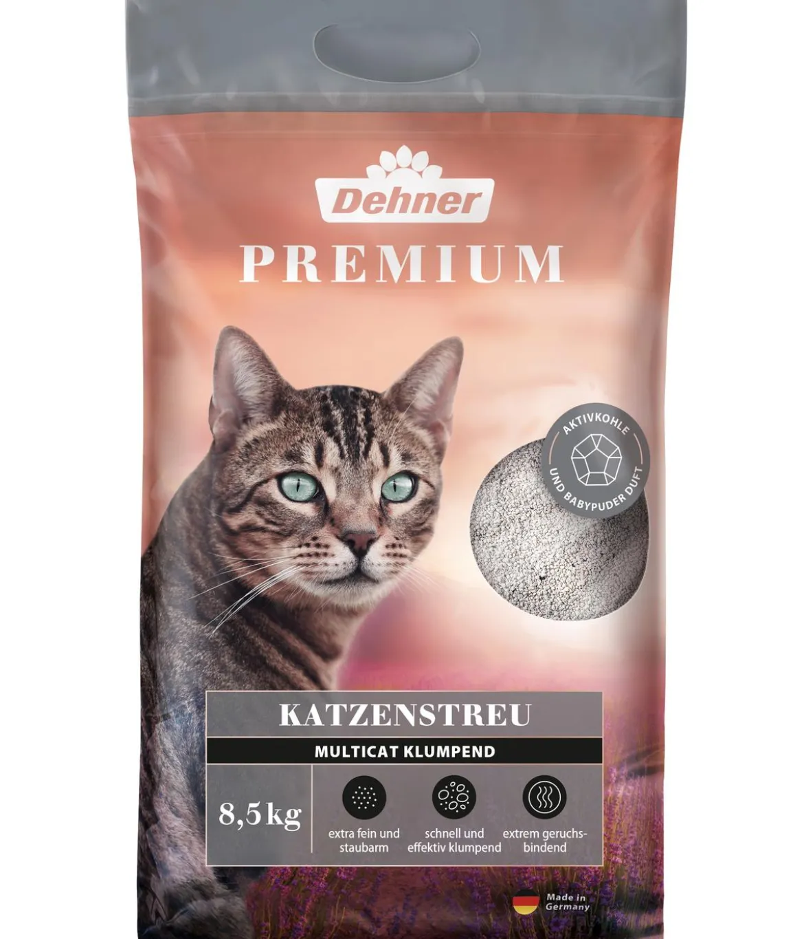 Dehner Premium Katzenstreu Multicat Klumpend, 8,5 kg
