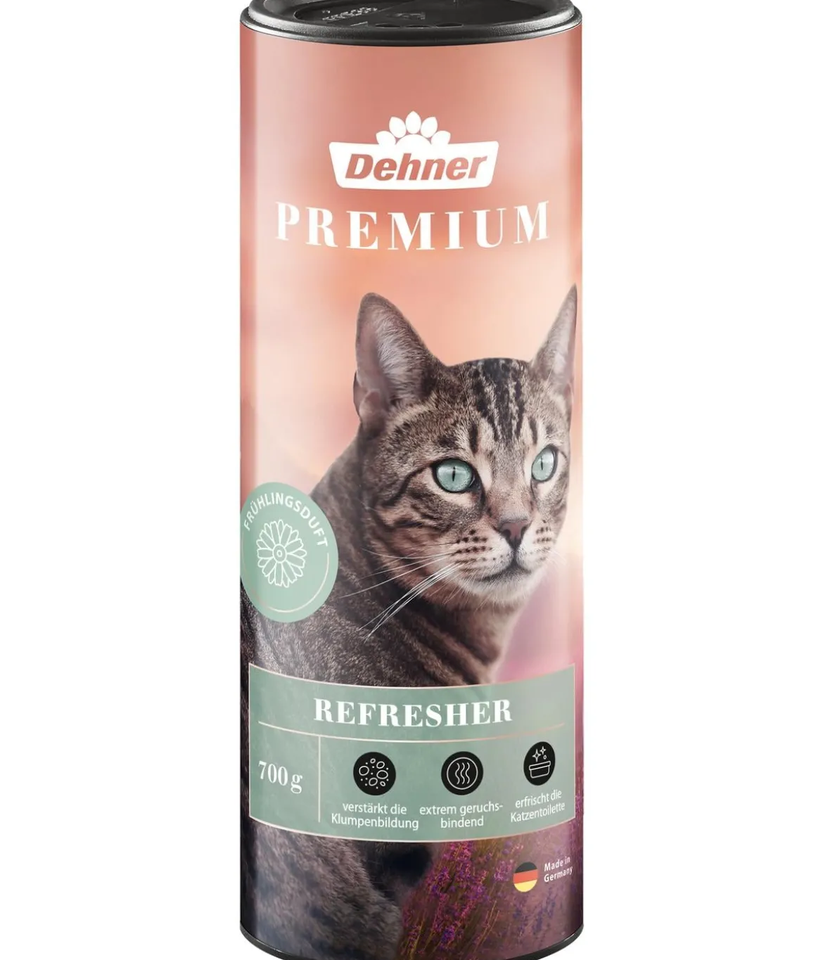 Dehner Premium Katzentoiletten-Refresher, Frühlingsduft, 700 g