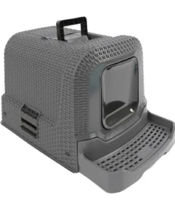 Dehner Premium Katzentoilette Jolie, grau, ca. B42/H41/T69 cm