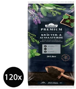 Dehner Premium Kräuter- & Aussaaterde, 120 x 20 Liter