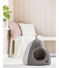 Dehner Premium Lovely Katzenhöhle Einkehr, grau, ca. B40/H42/T40 cm