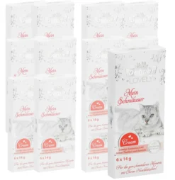 Dehner Premium Lovely Katzensnack Cream Mein Schmauser, 12 x 6 x 14 g