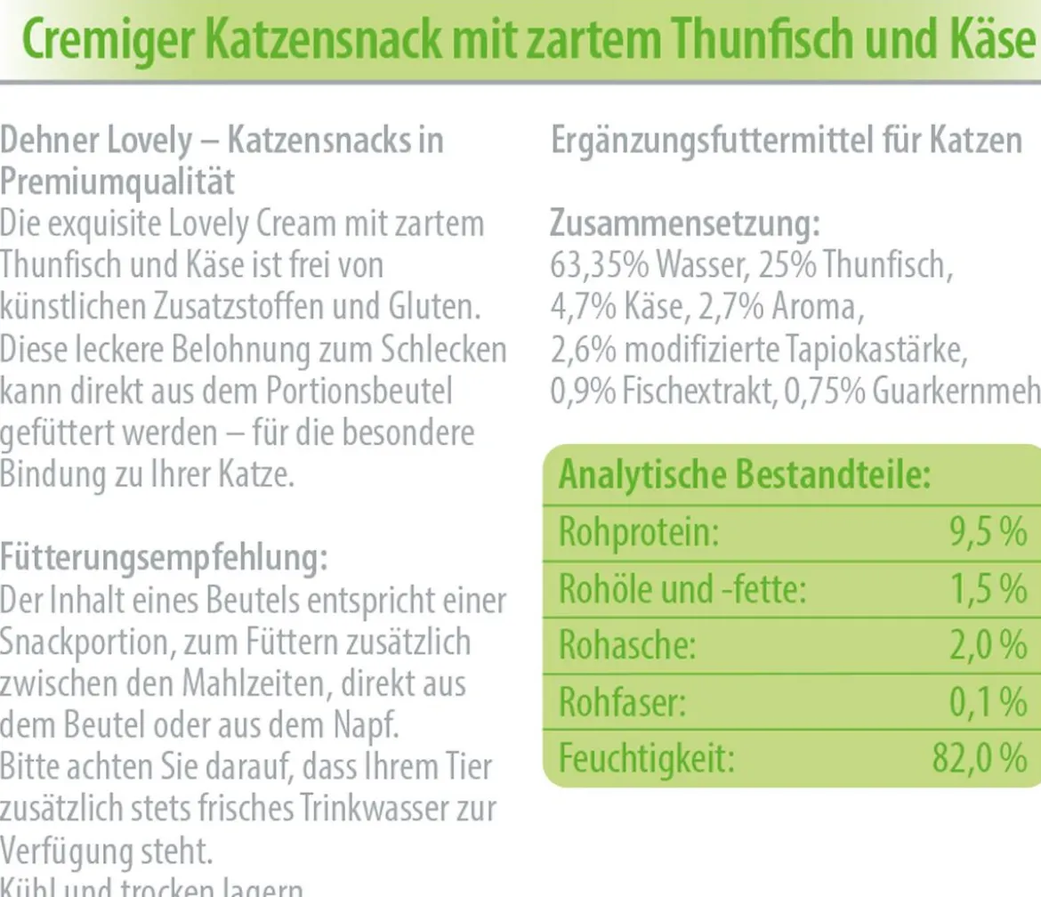 Dehner Premium Lovely Katzensnack Mein Gaumenfreund, 12 x 6 x 14 g