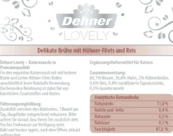 Dehner Premium Lovely Katzensnack Filets in Brühe Ruhe-Insel, 24 x 40 g