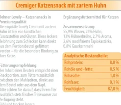 Dehner Premium Lovely Katzensnack Cream Meine Naschkatze, 12 x 6 x 14 g