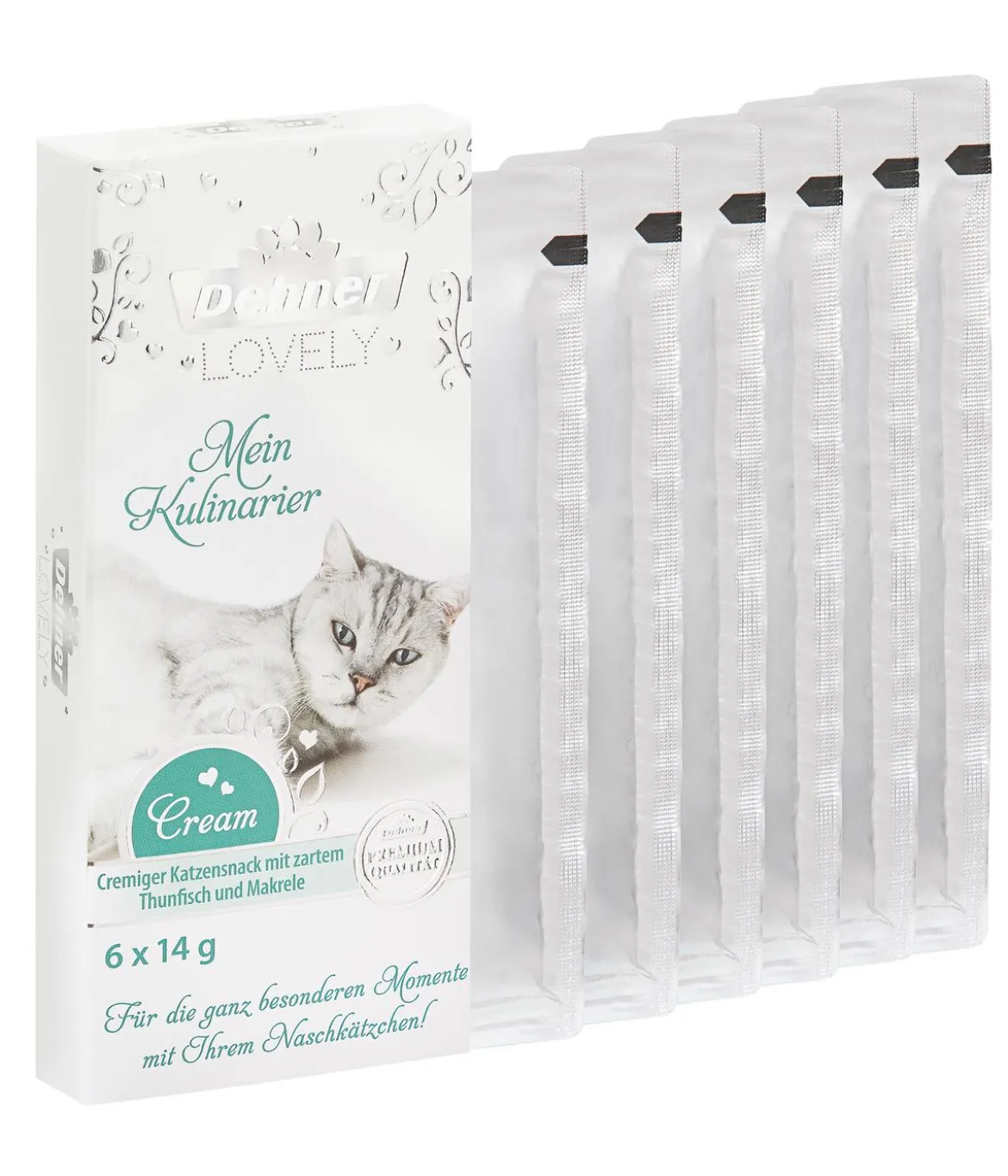 Dehner Premium Lovely Katzensnack Mein Kulinarier, 12 x 6 x 14 g