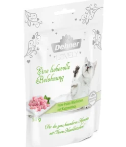 Dehner Premium Lovely Katzensnack Eine liebevolle Belohnung, 12 x 50 g