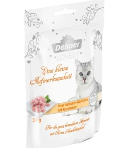 Dehner Premium Lovely Katzensnack Eine kleine Aufmerksamkeit, 12 x 50 g