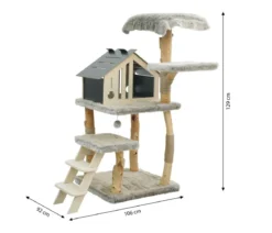 Dehner Premium Lovely Kratzbaum Aufspringen & Runterkommen, ca. B106/H129/T92 cm