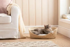Dehner Premium Lovely Kuschelbett Tiefer Schlaf, oval