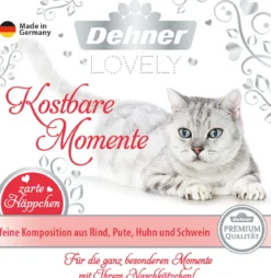 Dehner Premium Lovely Nassfutter für Katzen Kostbare Momente, 16 x 100 g
