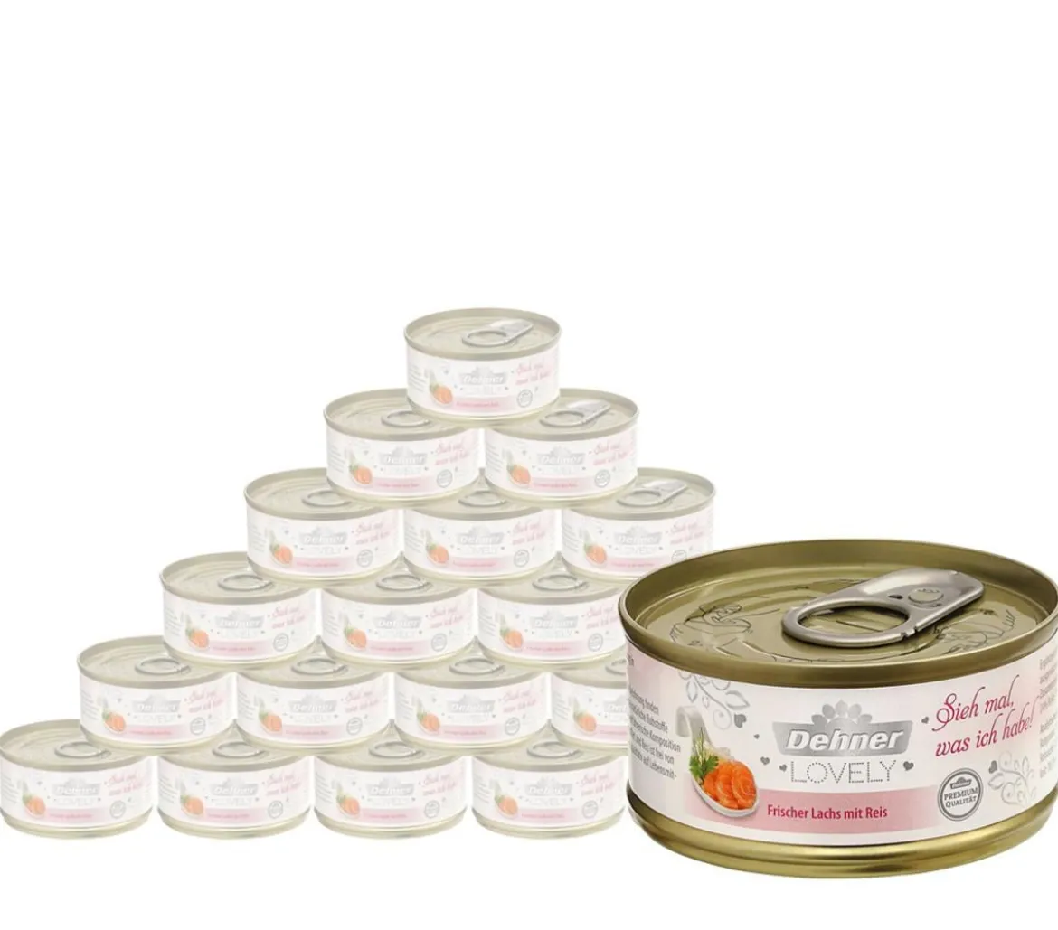 Dehner Premium Lovely Nassfutter für Katzen Sieh mal, was ich habe!, 24 x 70 g