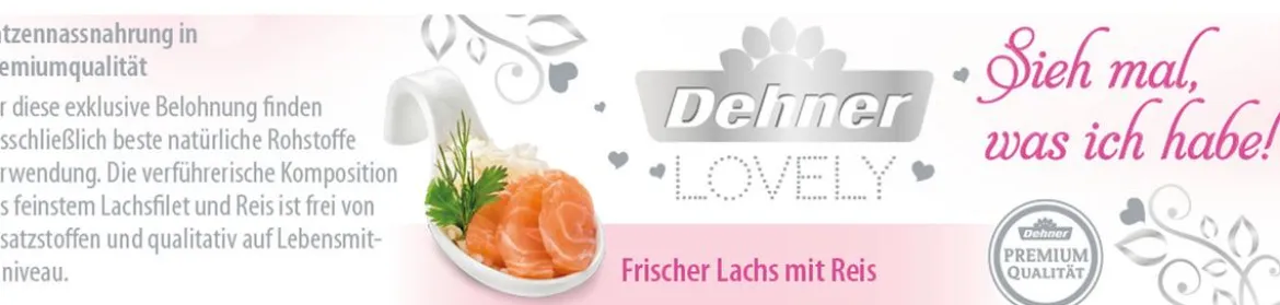 Dehner Premium Lovely Nassfutter für Katzen Sieh mal, was ich habe!, 24 x 70 g