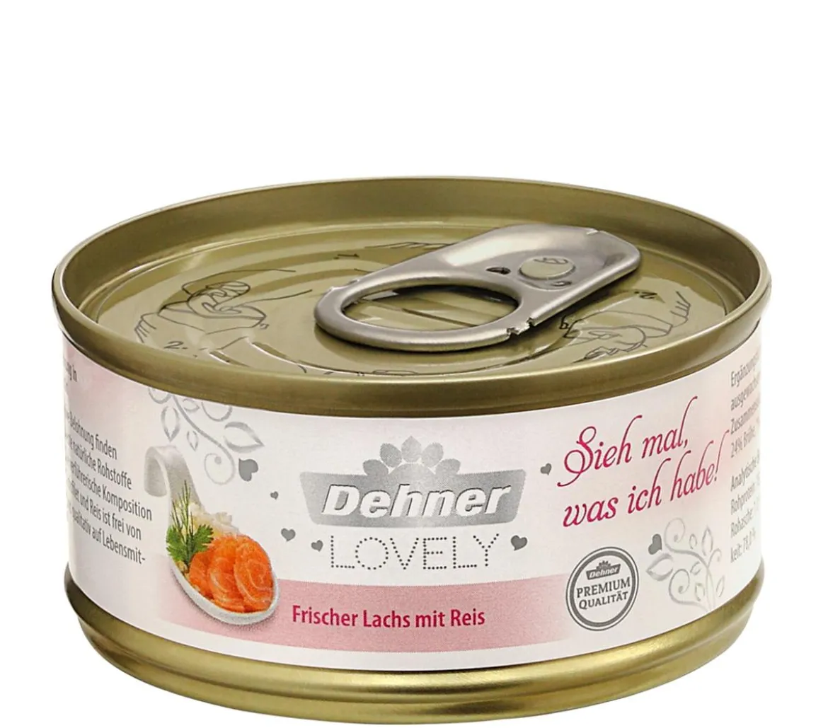 Dehner Premium Lovely Nassfutter für Katzen Sieh mal, was ich habe!, 24 x 70 g