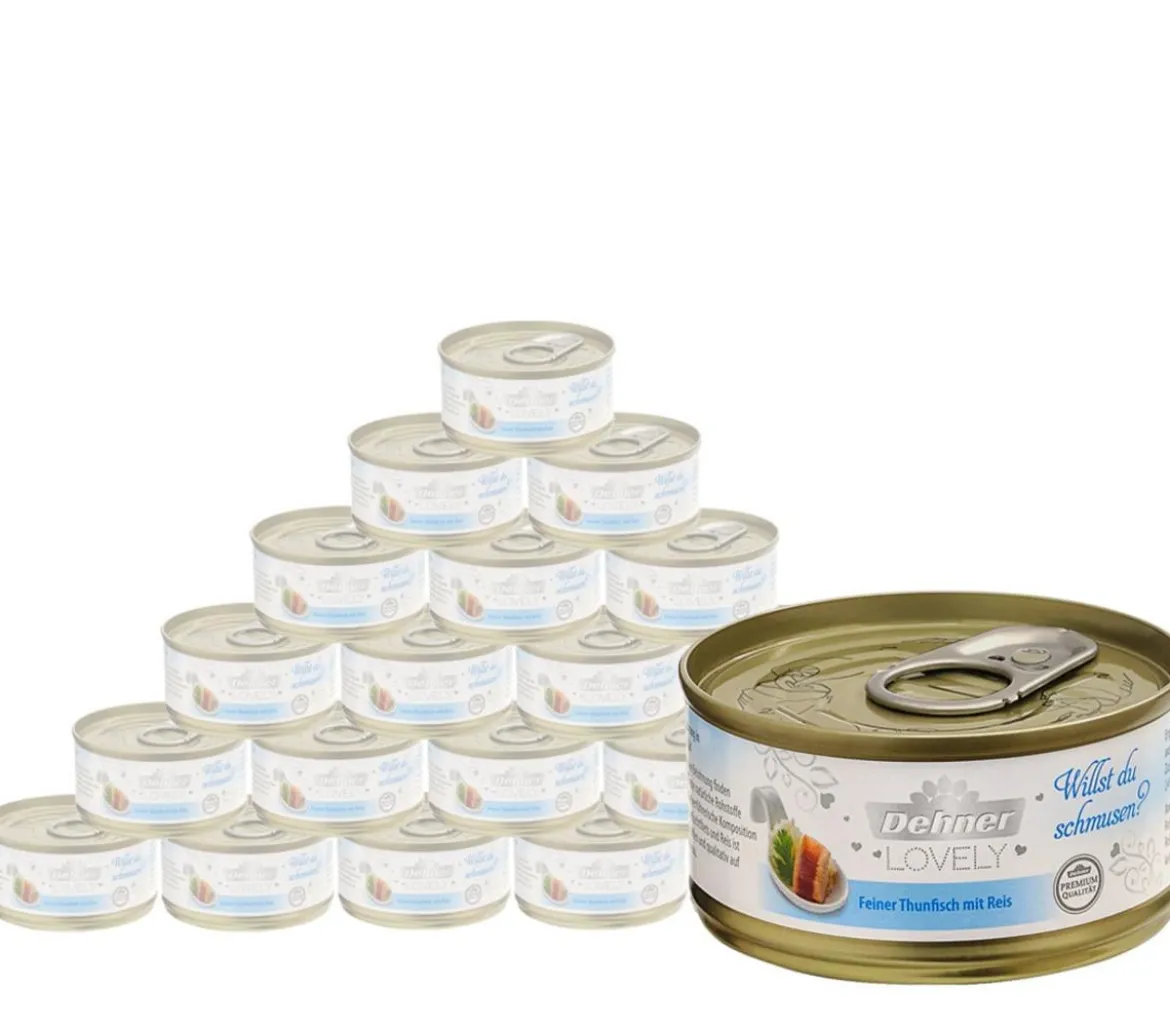 Dehner Premium Lovely Nassfutter für Katzen Willst du schmusen?, 24 x 70 g