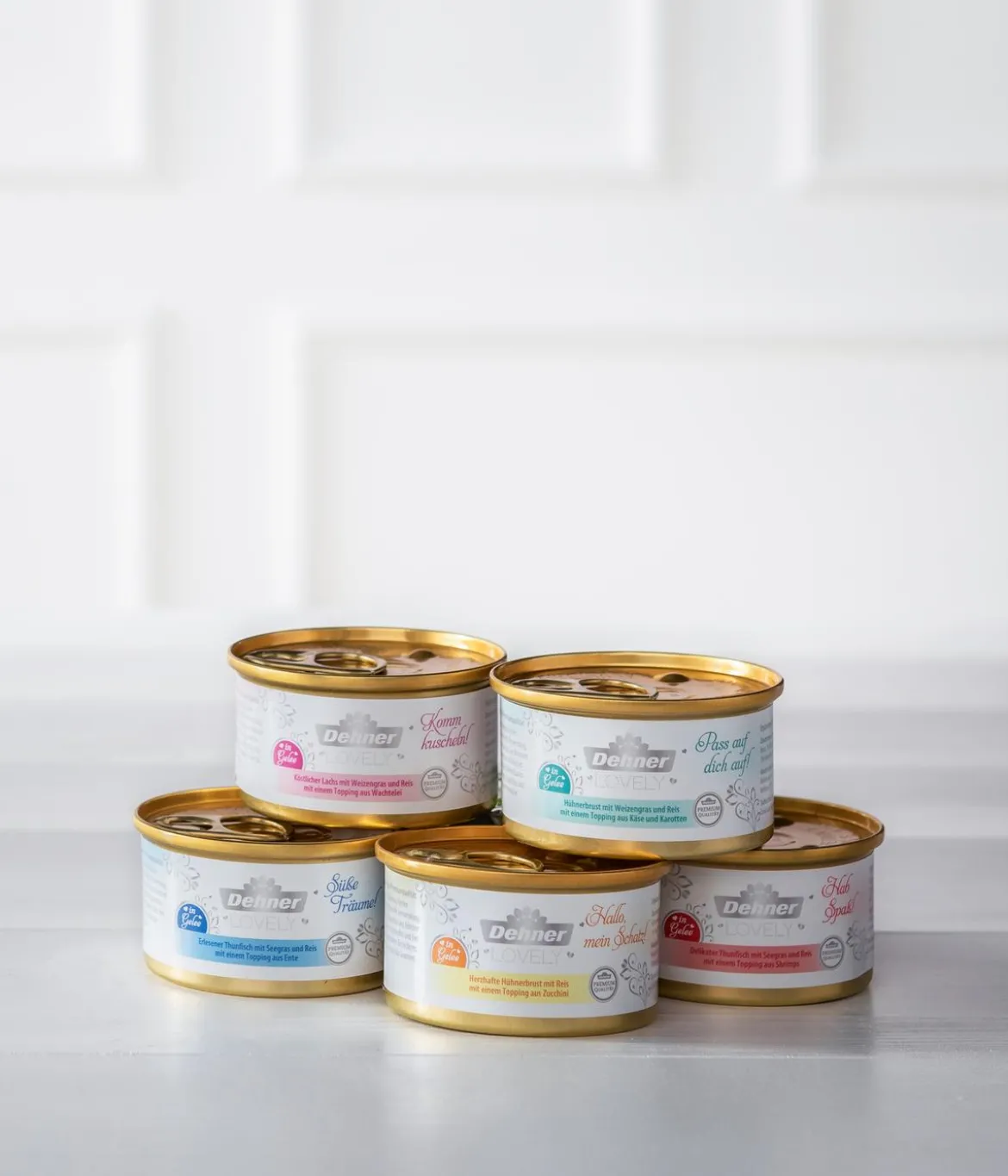 Dehner Premium Lovely Nassfutter für Katzen in Gelee Süße Träume!, 24 x 85 g