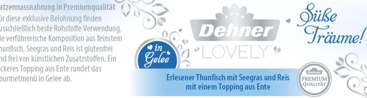 Dehner Premium Lovely Nassfutter für Katzen in Gelee Süße Träume!, 24 x 85 g