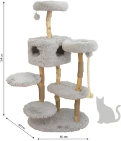 Dehner Premium Lovely Natur-Kratzbaum Kraxeln & Relaxen