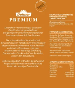 Dehner Premium Nager-Drops Mix, 3 x 140 g