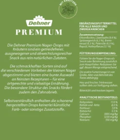 Dehner Premium Nager-Drops Mix, 3 x 140 g