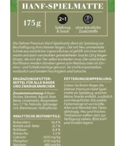 Dehner Premium Nager-Hanf-Spielmatte, 175 g