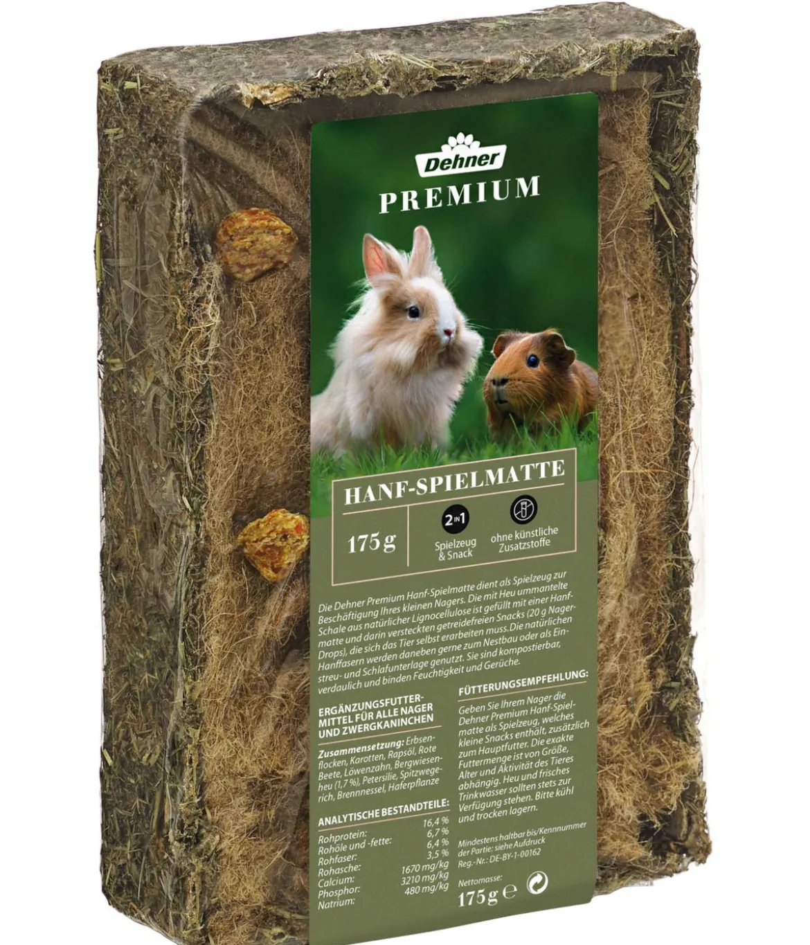 Dehner Premium Nager-Hanf-Spielmatte, 175 g
